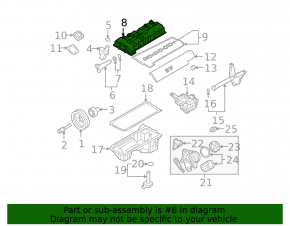 Крышка клапанная BMW 1 E82 08-13 128i