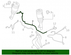 Tuburi de suspensie pneumatică față Volvo XC90 16-26