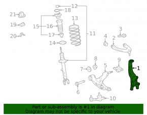 Capacul frontal stânga Lexus IS250 IS300 IS350 06-13 RWD