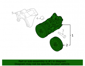 Компрессор кондиционера Audi A6 04-11 3.0, 3.2