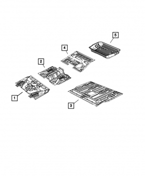 Корыто багажника Chrysler Pacifica 17-26