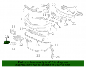 Ramă proiectoare ceață dreapta Acura ILX 16-18