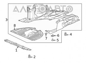 Защита двигателя передняя Honda Civic XI FE/FL 22-26 2.0, 1.5T