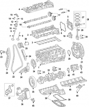 Шатун с поршнем Mercedes W167 GLE 350 450 20-21 3.0h M256 h:51,5 d:83
