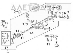 Рейка рулевая Subaru Forester 19-21 SK без тяг