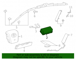 Подушка безопасности airbag пассажирская в торпеде Toyota Prius 50 16-20