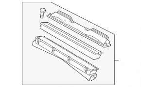 Corpul filtrului de aer Porsche Panamera 10-16, nou, original