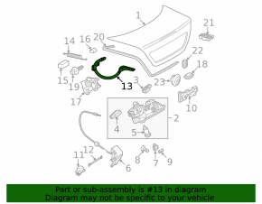 Петля крышки багажника правая Mercedes W211