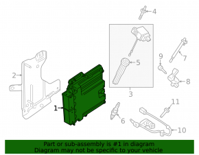Блок ECU компьютер двигателя Ford Edge 19-24 2.7T