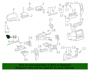 Conducta de aer stânga pentru Lexus GX470 03-09, negru