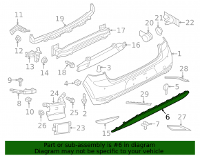 Buza bara spate VW Golf 15-17