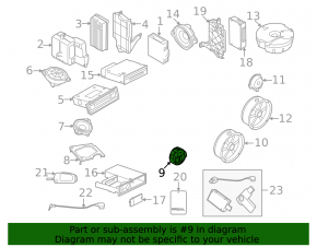 Пищалка двери передней левой Audi Q5 8R 09-17 Bang and Olufsen