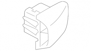 Заглушка внешней ручки задней левой Audi A3 8V 15-20 4d, 5d