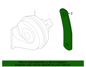 Кронштейн сигнала low Volkswagen ID.4 21-22