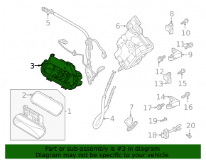 Механизм ручки двери передней левой Volkswagen ID.4 21-22