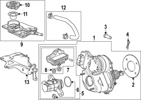Кронштейн бачка ГТЦ Honda CRV 23-26 1.5T