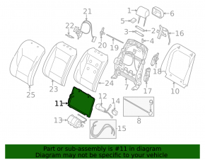 Поясничный подпор пассажирского сиденья BMW X5 E70 07-13 с мотором