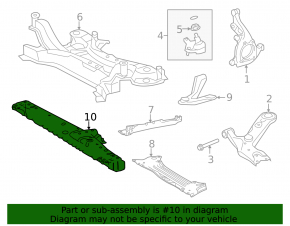 Балка поперечная передняя Toyota Rav4 13-18