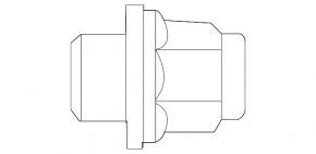 Гайка колесная d21 M12x1.5 Toyota Camry v55 15-17 тип 1