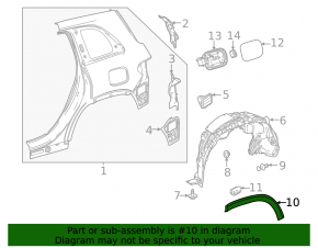Ornamente aripă spate dreapta pentru Mercedes X247 GLB 20-26