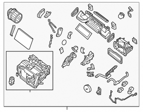 Печка в сборе Nissan Sentra 13-16 manual
