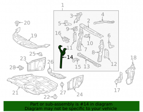 Планка замка капота Lexus CT200h 11-17