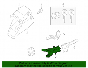 Подрулевой переключатель левый Toyota Sequoia 08-12