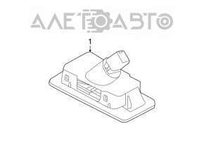 Подсветка номера крышки багажника правая Kia Forte 4d 14-18