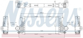 Интеркулер Mercedes W166 GLE 16-17 2.1d