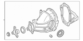 Задний дифференциал редуктор Mercedes GLC 300/350e 16-19 RWD