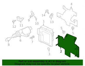Suport ECU computer motor mic Land Rover Range Rover Velar 18-23 2.0T, 3.0T, 5.0T