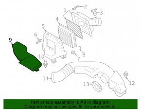 Воздухоприемник Subaru XV Crosstrek 18-20