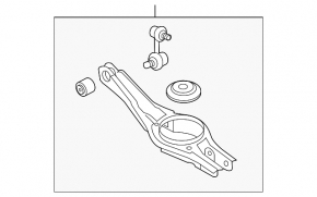 Braț de control inferior sub arcul stânga spate, Hyundai Santa Fe 24-26