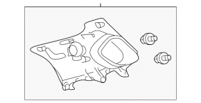 Capac spate dreapta superioară Lexus CT200h 11-17 bej