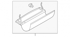 Полка багажника Nissan Versa Note 13-19