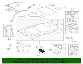 Plafoniera fata stanga Lexus RX350 RX450h 10-15 bej