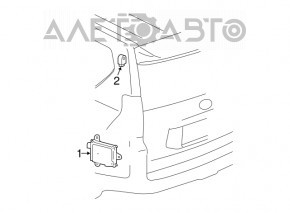 Warning Buzzer Lexus RX350 RX450h 10-15 коричневый