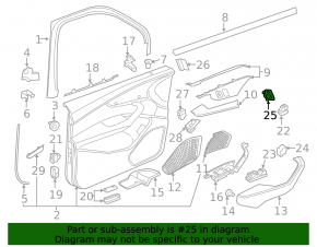 Кнопка центрального замка передняя левая Audi A4 B9 17-25 черная