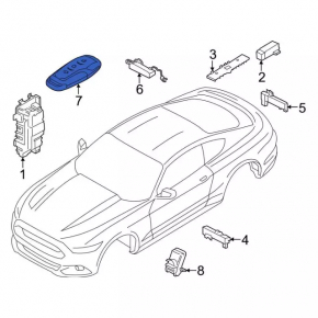 Ключ Ford Mustang mk6 15-23 433 МГц
