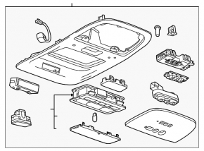 Плафон освещения передний Chevrolet Volt 11-15