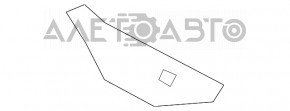 Крепление переднего бампера левое Lexus RX350 RX450h 10-12 дорест
