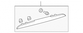 Накладка двери багажника Lexus GX470 03-09 хром
