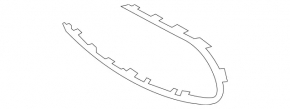 Grilă radiator stânga pentru Mercedes W213 E 350/450 21-23 sub cameră