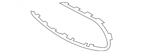 Grilă radiator stânga pentru Mercedes W213 E 350/450 21-23 sub cameră