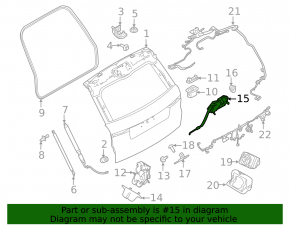 Доводчик двери багажника Land Rover Discovery 17-23