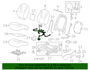 Проводка водительского сиденья Chevrolet Volt 11-15