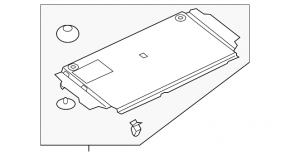 Panou podea portbagaj Audi A6 C8 19- plastic