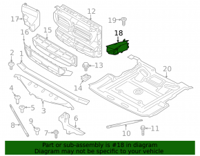 Conductă de aer bară față spate stânga BMW 5 GT F07 14-17 rest