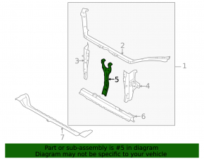 Placă de blocare capotă Subaru Forester 09-13