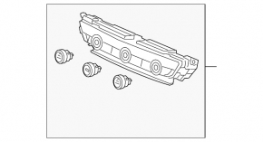 Управление климат-контролем Honda Accord 18-22 hybrid